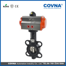 Best price Cast iron wafer butterfly pneumatic valve for water